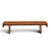 Frank Lloyd Wright Taliesin Mid Century Carved Mahogany Bench Coffee Table This bench measures: 60 wide x 19.5 deep x 14...