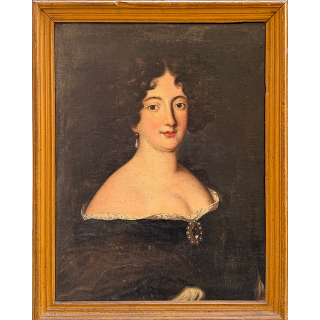 Unknown, Portrait of a Noblewoman, 1800s, Oil on Canvas For Sale - Image 7 of 7