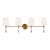 Chapman & Myers by Visual Comfort Studio Hanover 4-Light Bath Vanity Sconce in Burnished Brass For Sale