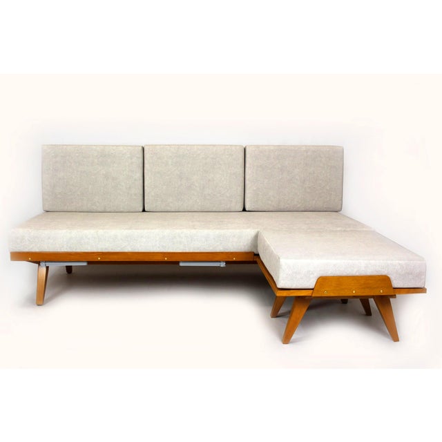Vintage Modular Corner Sofa Bed with Ottoman, 1960s, Set of 2 For Sale - Image 18 of 18