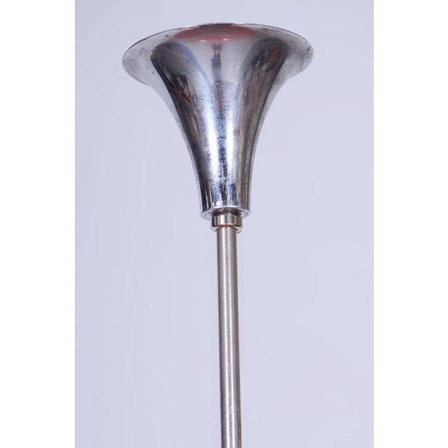 Mid-Century Chandelier in Chrome, Plastic and Glass, Italy, 1960s For Sale - Image 4 of 9