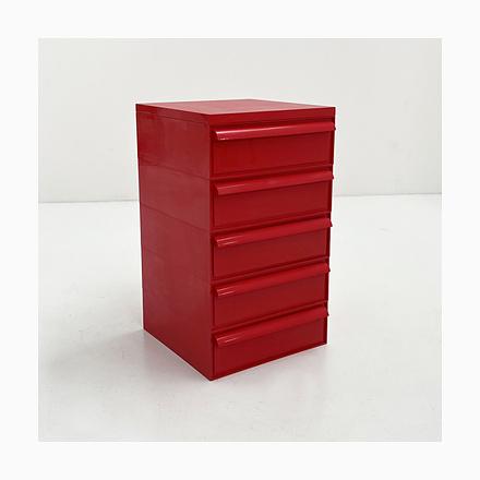 Red Model 4601 Chest of Drawers by Simon Fussell for Kartell, 1970s For Sale - Image 10 of 10