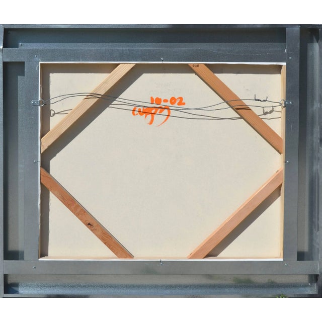 Textile 2002 Heavy Impasto Abstract Expressionist Scene Spring in California by Joy W For Sale - Image 7 of 9