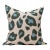 Leopold Blue and Green Leopard Spots Pillow Cover For Sale