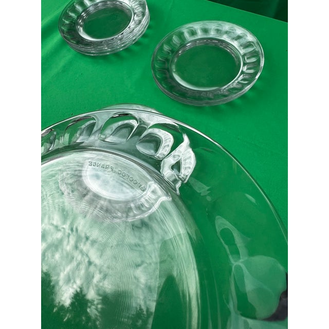 Transparent Vintage Collection of Arcoroc French Glass Plates- Set of 12 For Sale - Image 8 of 11