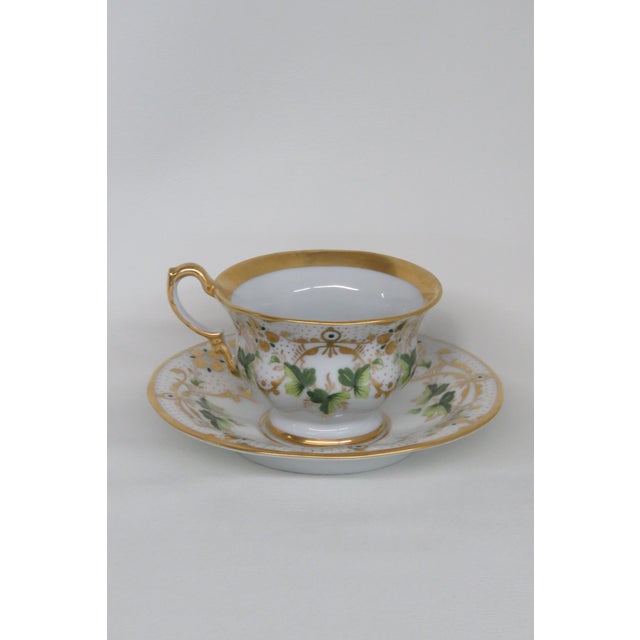 Carl Tielsch C T Germany Bone China Leaf Teacup and Saucer 4511b For Sale - Image 13 of 16