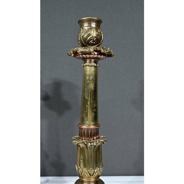 Bronze Candlesticks, Set of 2 For Sale - Image 6 of 17
