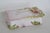Mid 20th Century Lidded Porcelain Trinket Match Box Hand Painted Floral Motif Ruffled Edge 5187b For Sale - Image 5 of 11
