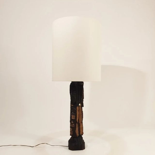 Spanish Wooden Table Lamp, 1950s For Sale - Image 6 of 11