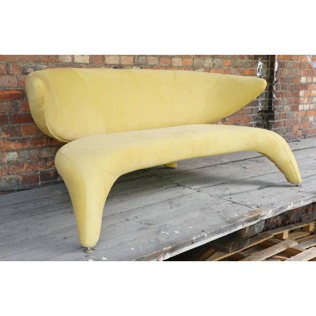 Yellow Pop Art Wingback Sofa from Roche Bobois, 1960s For Sale - Image 8 of 13