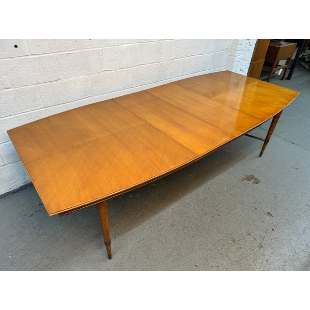 "Forward Trend Collection" Expanding Dining Table Attributed to Johnson Furniture For Sale - Image 15 of 18