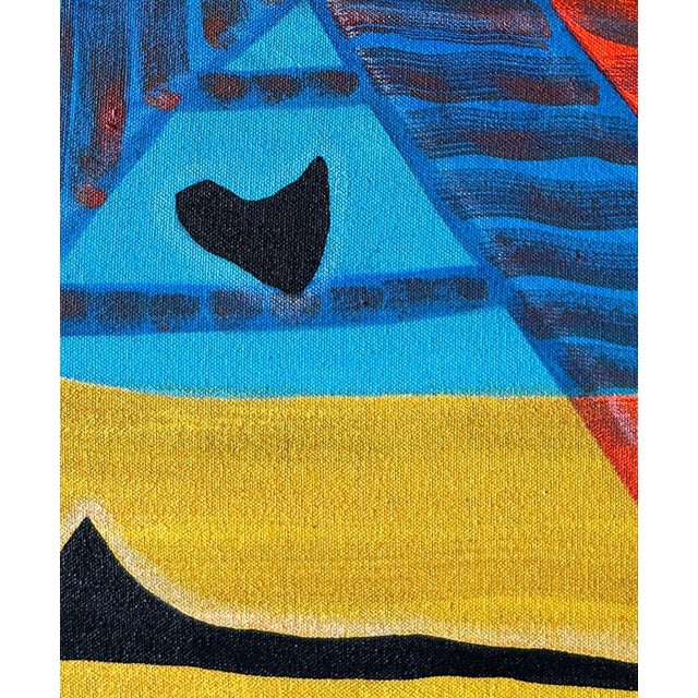 Red Max Manning “Untitled (CVS272)” Contemporary Red, Blue, & Yellow Geometric Abstract Painting, 2024 For Sale - Image 8 of 8
