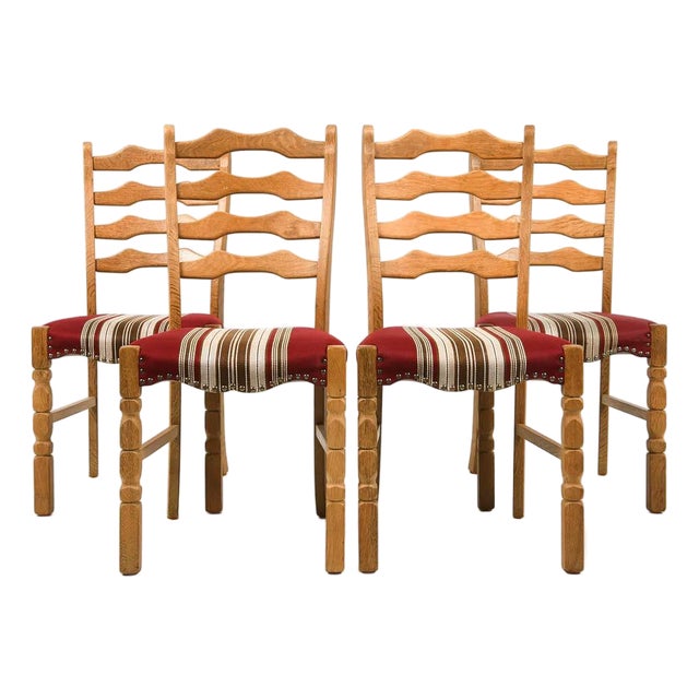 Set of 4 Danish Mid Century Dining Chairs For Sale