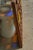 Art / Stained Glass & Wood Window Panel / Color W/ Yellow & Blue Arches in Center For Sale - Image 9 of 17