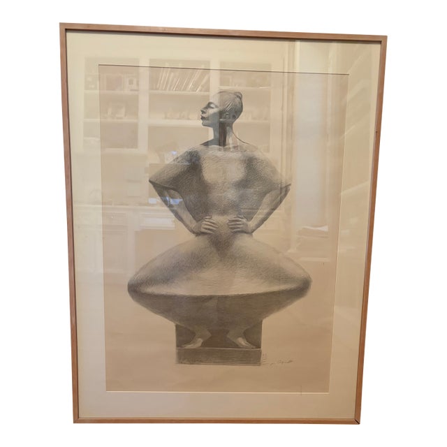 1970s Enrique Alferez Pencil Study Drawing For Sale