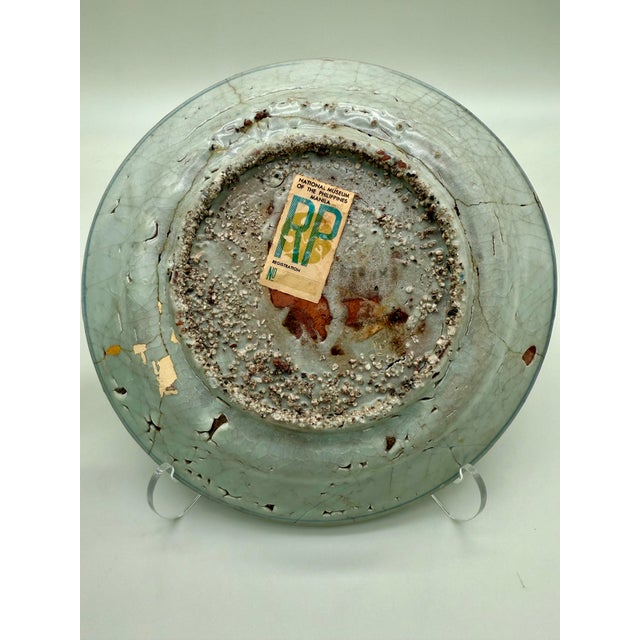 Blue Pair of Shipwreck-Recovered Ming Dynasty Blue and White Swatow Zhangzhou Porcelain Dishes (Related Forms) C. 1600 For Sale - Image 8 of 10