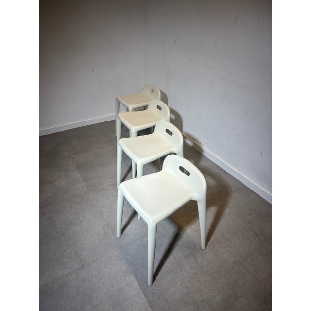 Yuyu Off White Bar Stool by Stefano Giovannoni for Magis For Sale - Image 6 of 7