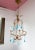 Vintage Italian Chandelier with Blue Glass Droplets, 1950s For Sale - Image 6 of 9