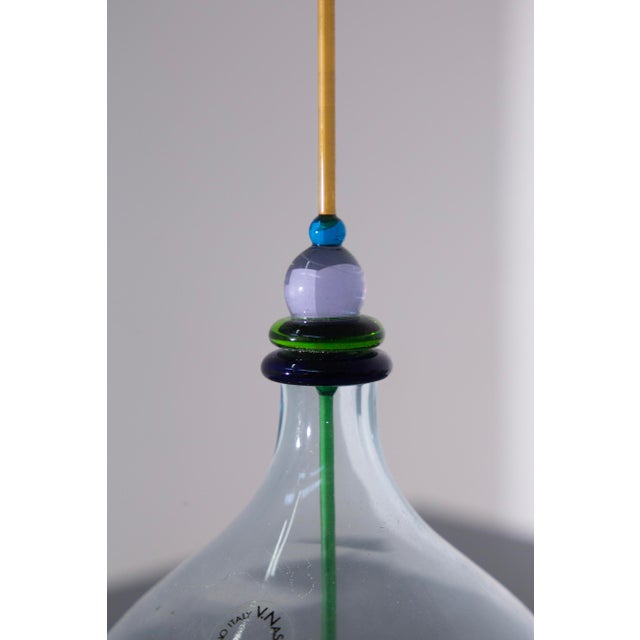 Murano Glass Bottle by V. Nason for Maestri Di Murano, 1980s For Sale - Image 10 of 11