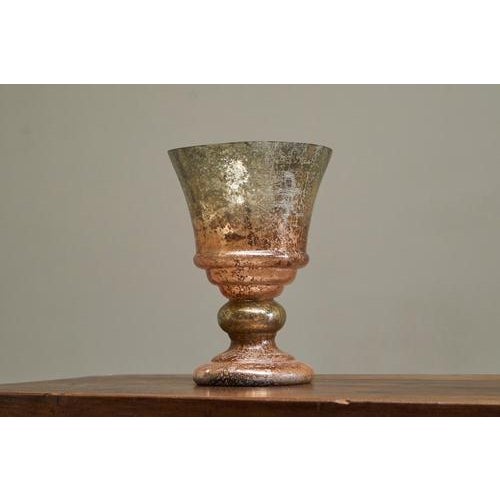 Antique Vase in Weathered Mercury Glass, 1890s For Sale - Image 3 of 14