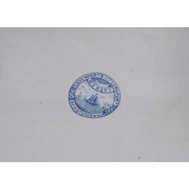 Clearly marked bowl and lid: Davenports Ltd. Longport Registered 4312. Decorated in the Mersey pattern, in a style typical...