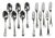 Vintage Boréal Silver Plated Cutlery Set from Christofle, 1940s, Set of 12 For Sale