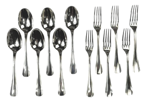 Vintage Boréal Silver Plated Cutlery Set from Christofle, 1940s, Set of 12