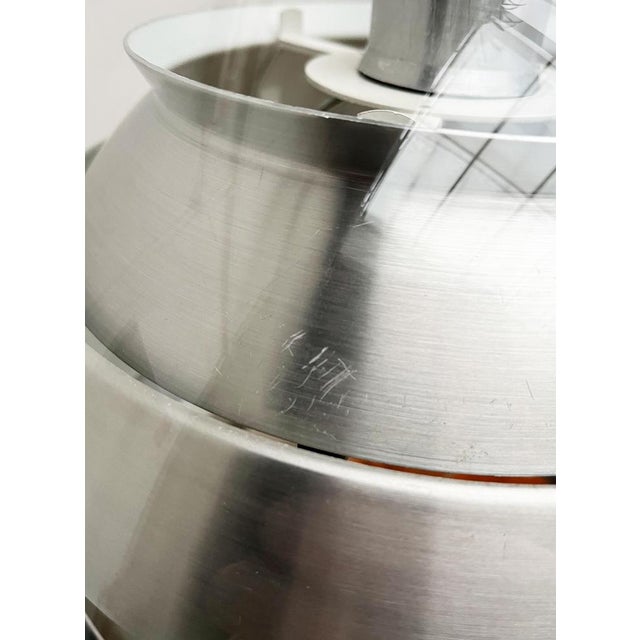 Mid-Century German Space Age Aluminum and Glass Globe Pendant Lamp from Doria, 1960s For Sale - Image 14 of 18