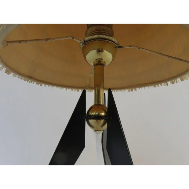 Austrian Tripod Brass Table Lamp, 1950s For Sale - Image 18 of 18