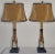 Late 20th Century Vintage Sheaf of Wheat Lamps With Shades - a Pair For Sale - Image 5 of 11
