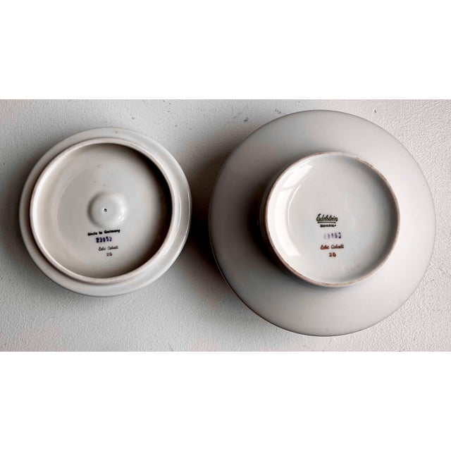 Vintage Mid-Century Real Cobalt Dish with Lid by Edelstein Bavaria, Germany For Sale - Image 12 of 12