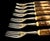 Ivory Vintage Anton Wingen Jr. Solingen “Othello” Stag Antler Knife & Fork Set Service for Eight - 16 pcs For Sale - Image 8 of 18