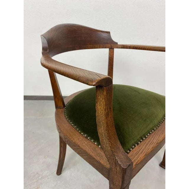 Jugendstil Office Chair, 1890s For Sale - Image 5 of 11
