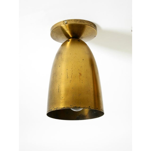 Metal Large Mid-Century Modern Brass Ceiling Lamps, 1950s, Set of 2 For Sale - Image 7 of 15