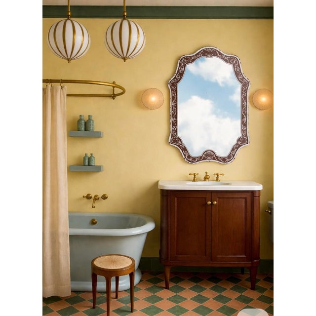 Vintage Italian Mirror, 1960s For Sale - Image 10 of 11