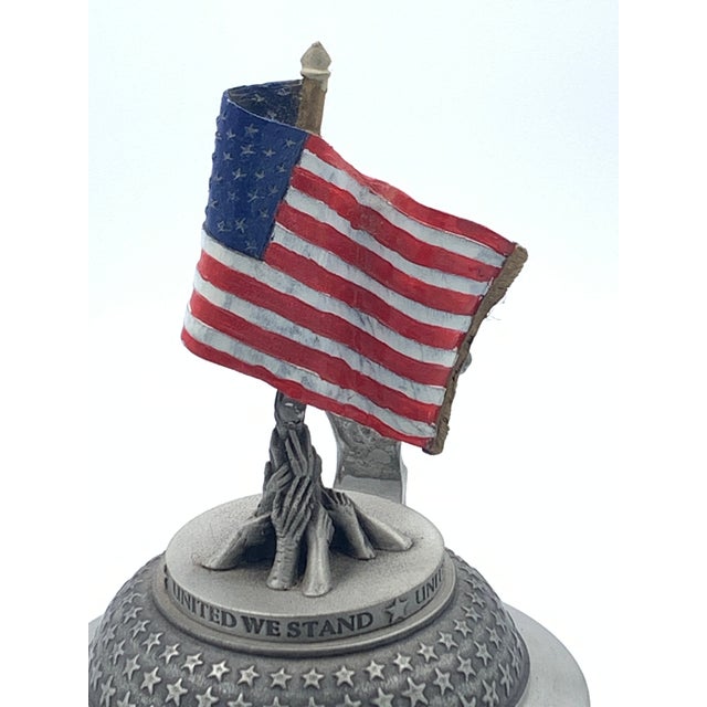 Metal Westerwald Stars and Stripes Beer Stein Rare For Sale - Image 7 of 9