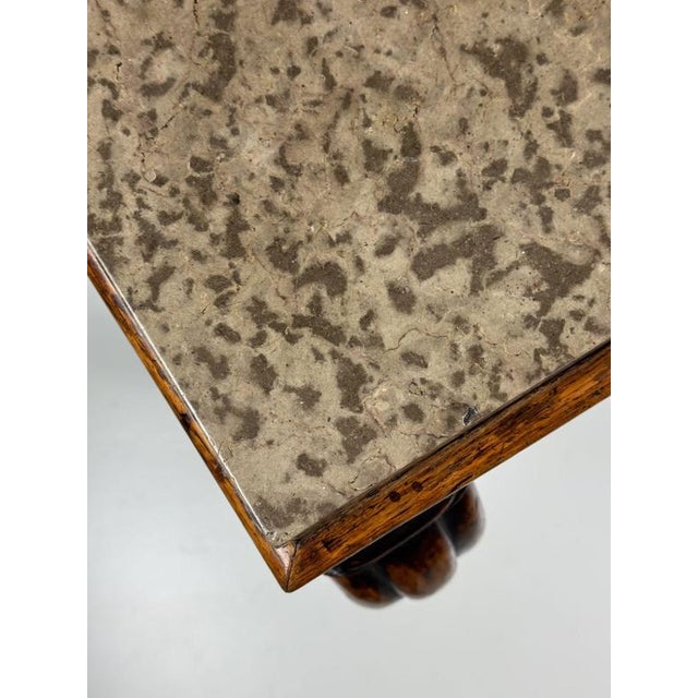 English Console Table with Marble For Sale - Image 16 of 18