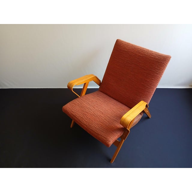 Beech Lounge Chair by Frantisek Jiràk for Tatra Nabytok, Former Czechoslovakia, 1950s For Sale - Image 9 of 17