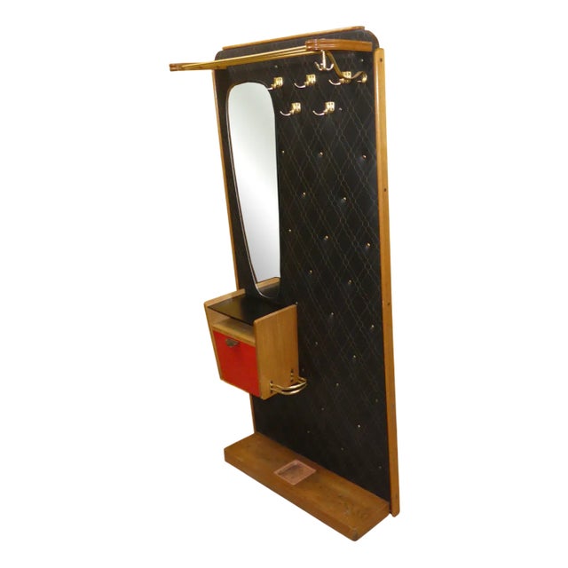 Coat and Hat Rack with Umbrella Stand and Mirror Box from Verralux, 1960s For Sale
