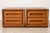 Bassett A Pair of Vintage Bassett Sculptural Oak Nightstands With Architectural Drawer Fronts For Sale - Image 4 of 11