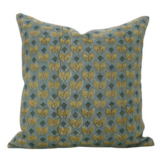 Fabdivine Artisan Handcrafted Throw Pillow Cover Thick Linen 18x18 Inch- Titli For Sale