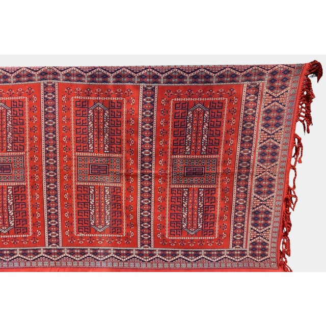 Red Caucasian Flatwoven Sofa Cover, Germany, 1928 For Sale - Image 8 of 12