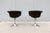 1960 Mid-Century Modern Burke Division Brown Leather Swivel Bucket Chairs, a Pair For Sale - Image 9 of 18