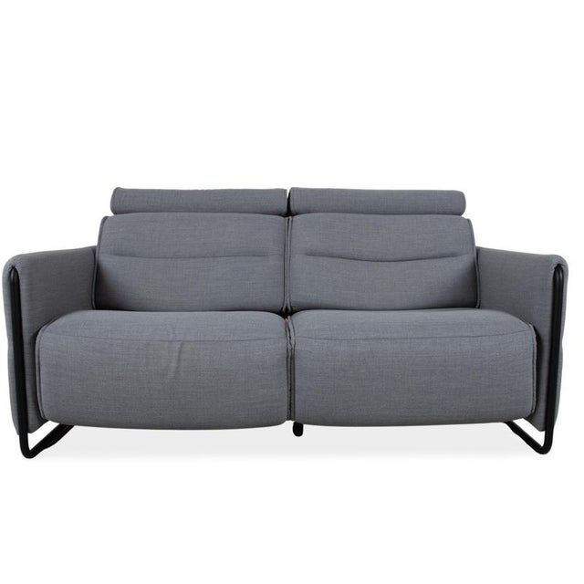 Gray Fabric Emily Two-Seater Sofa with Electric Function from Stressless For Sale - Image 8 of 8
