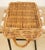 Mid-Century Chunky Rectangular Wicker Bread Basket With Handles For Sale - Image 4 of 18