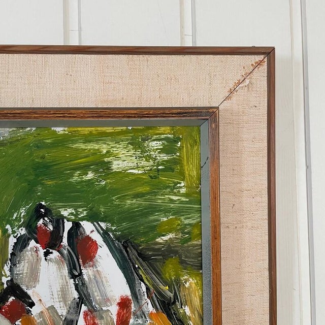 Hannes Wagnstedt Mid Century Swedish Expressionist Oil on Canvas For Sale - Image 9 of 12