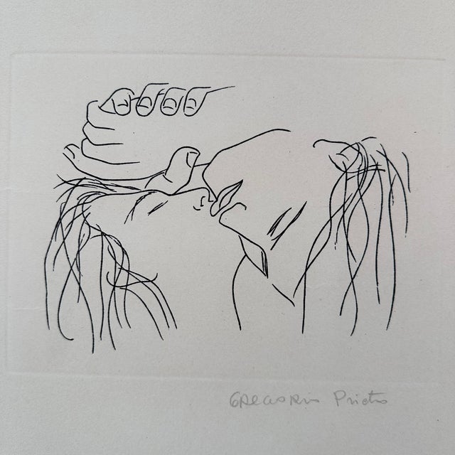 Gregorio Prieto, Serigraph on Paper The Kiss, 1920s, Paper For Sale - Image 15 of 18
