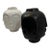 Pair of Multi-Face Ceramic Vases, Black and White Sculptural Faces, Modernist Style, 8 Inch For Sale