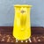 Vintage Italian Hand Made Yellow Pottery Pitcher For Sale - Image 4 of 8