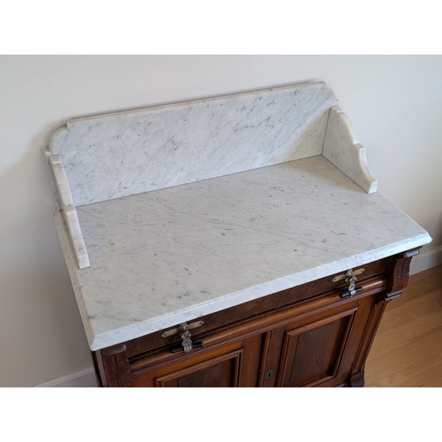 Late 1800's Victorian Marbletop Eastlake Washstand For Sale In New York - Image 6 of 18